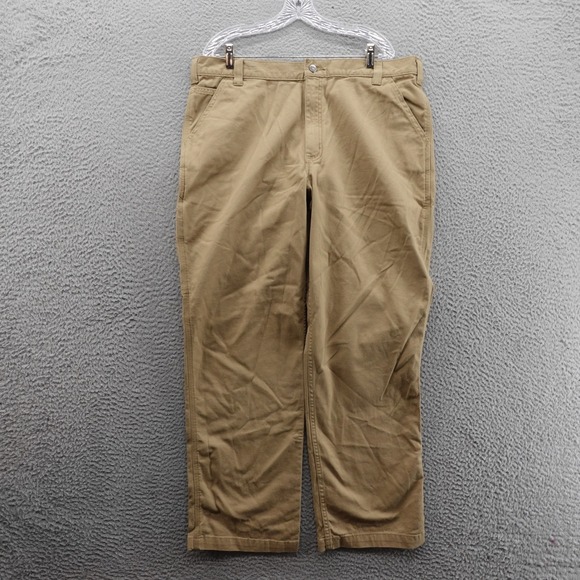 Carhartt Rugged Flex Relaxed Fit Work Pants 40x32 Brown Mens Canvas NWT - Picture 1 of 14
